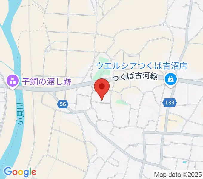 須藤ピアノ調律工房の地図