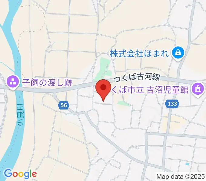 須藤ピアノ調律工房の地図