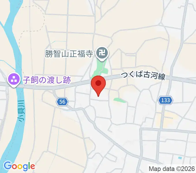 須藤ピアノ調律工房の地図