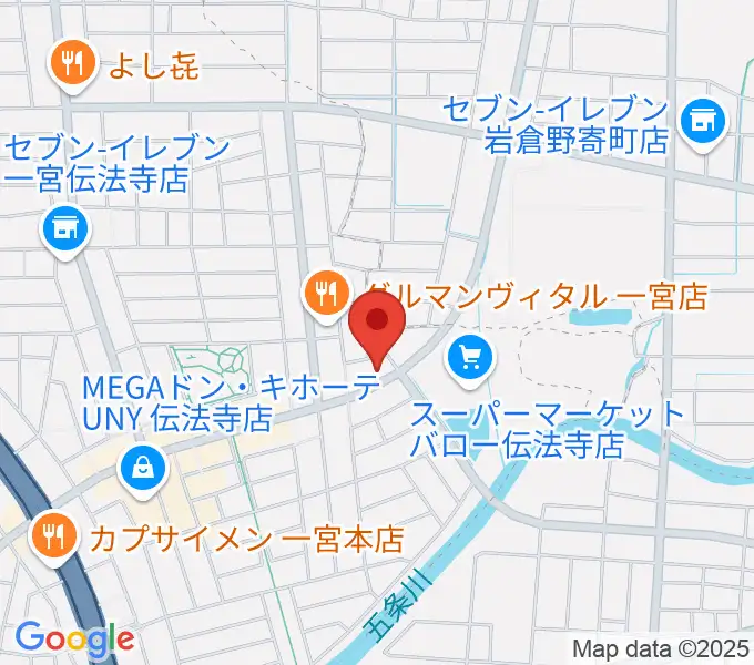 一宮Denpo-G Studioの地図
