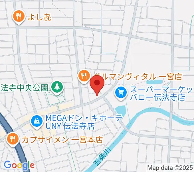 一宮Denpo-G Studioの地図