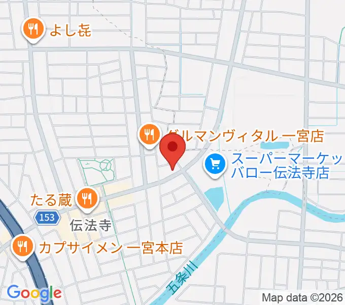 一宮Denpo-G Studioの地図