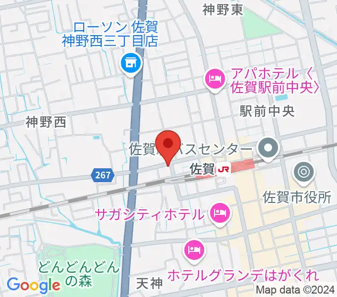 小川楽器 佐賀店の地図