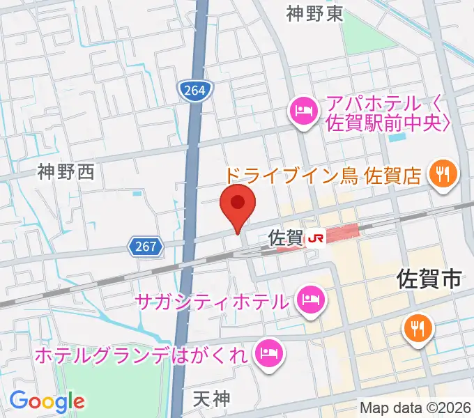 小川楽器 佐賀店の地図