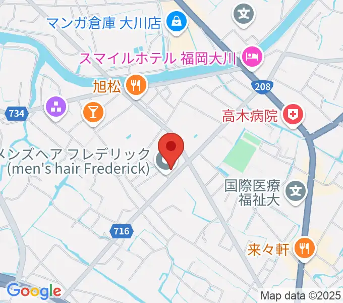 大川ヴィラ・ベルディホールの地図