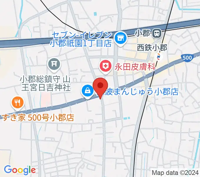 小川楽器 小郡店の地図