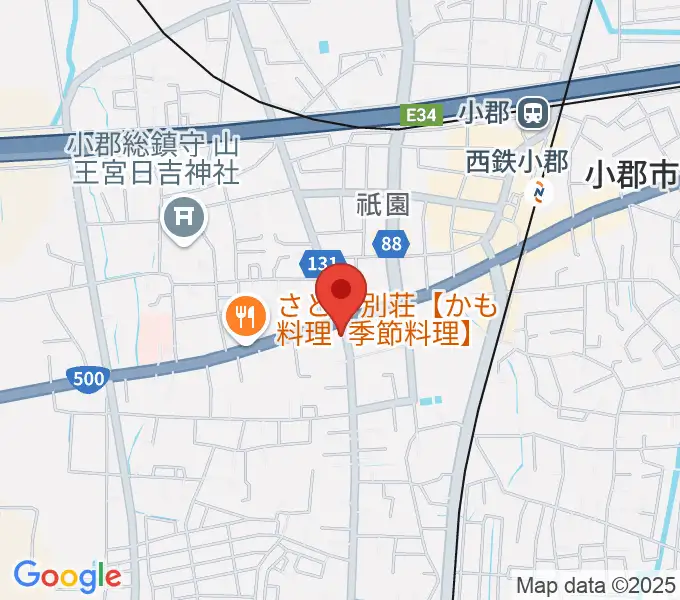 小川楽器 小郡店の地図