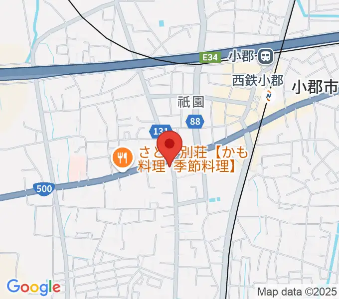 小川楽器 小郡店の地図