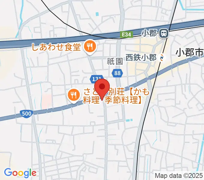 小川楽器 小郡店の地図
