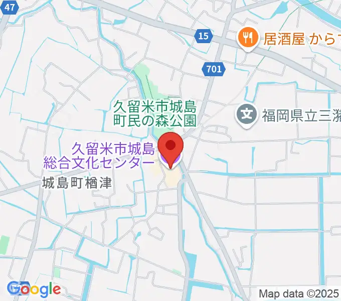 城島総合文化センターの地図