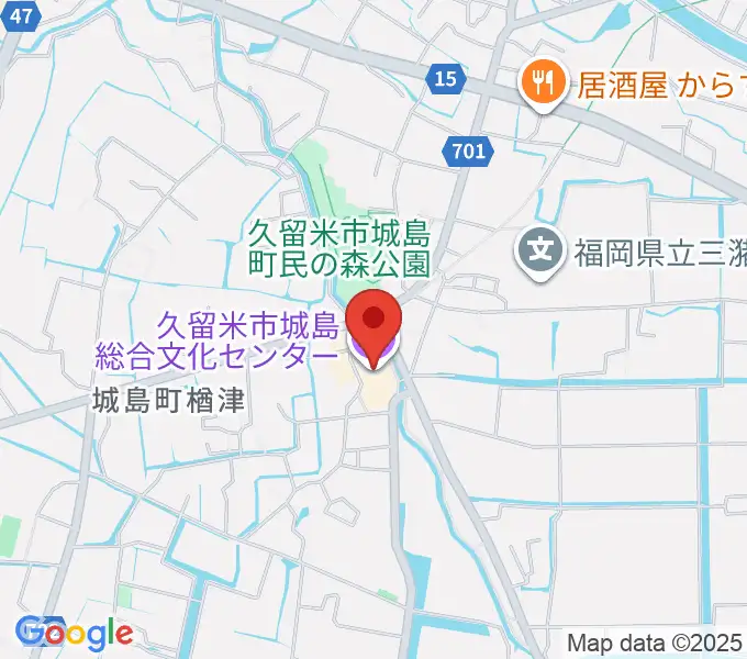 城島総合文化センターの地図