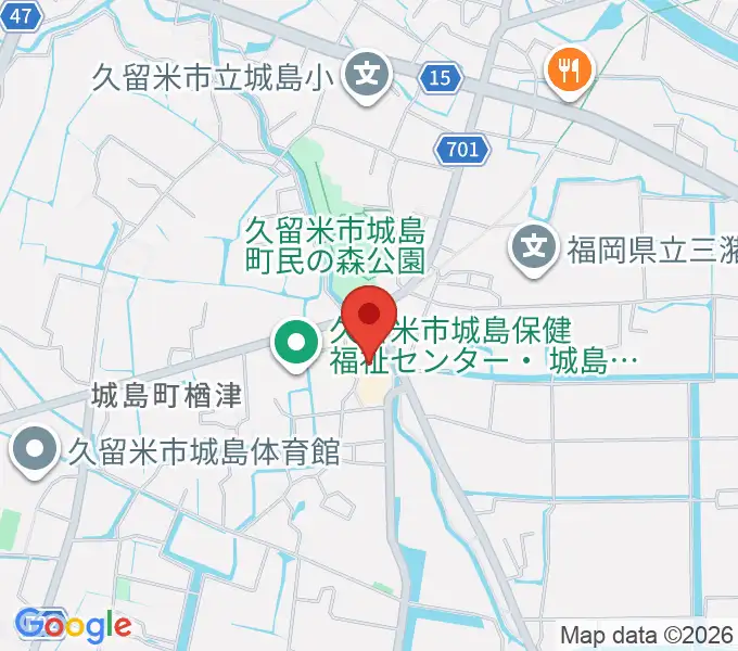 城島総合文化センターの地図