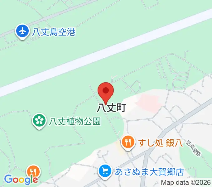八丈町多目的ホールおじゃれの地図