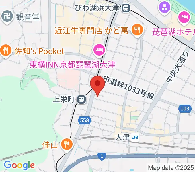 奏美ホールの地図