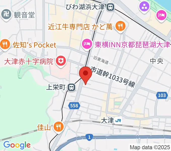 奏美ホールの地図