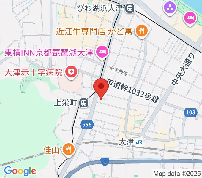 奏美ホールの地図