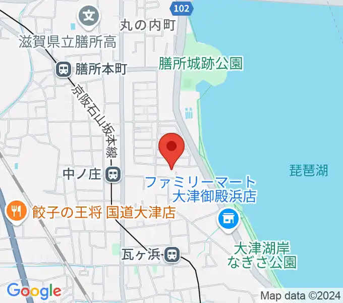 大津市フィガロホールの地図