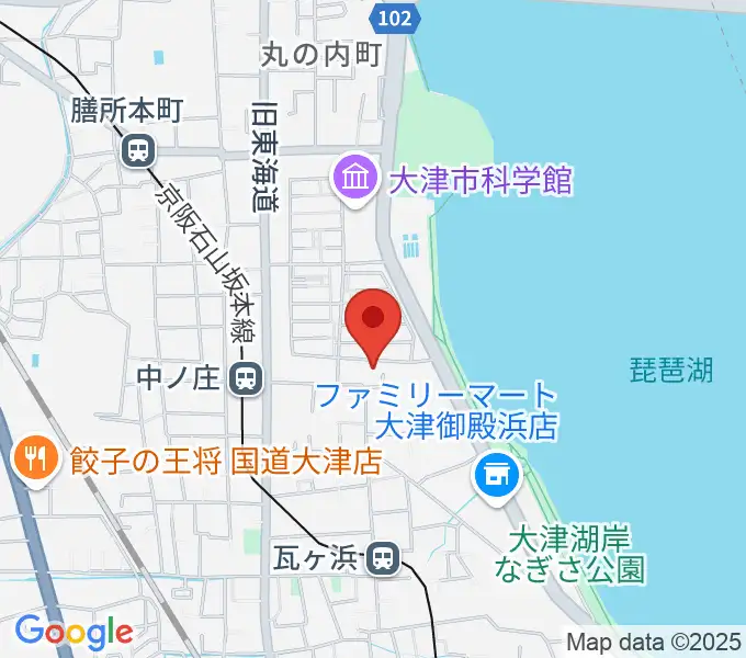 大津市フィガロホールの地図