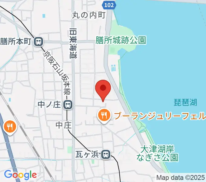 大津市フィガロホールの地図
