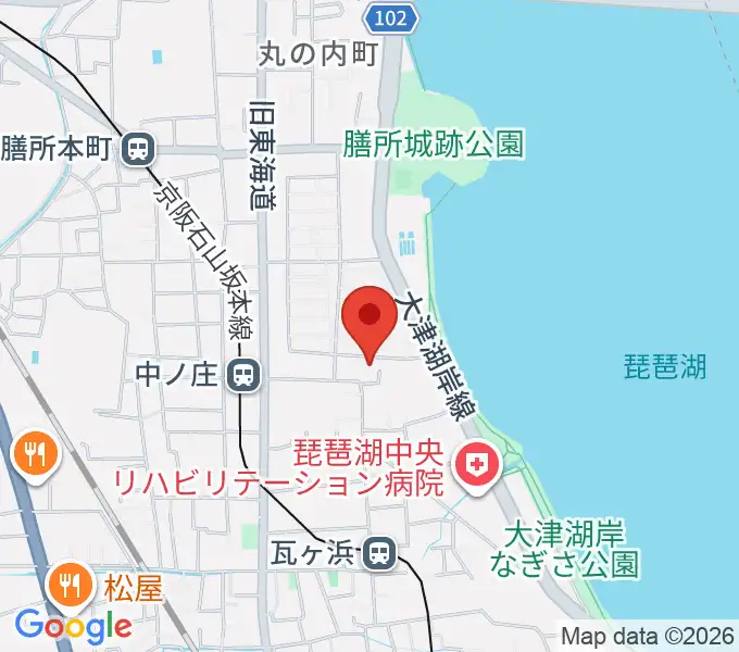 大津市フィガロホールの地図