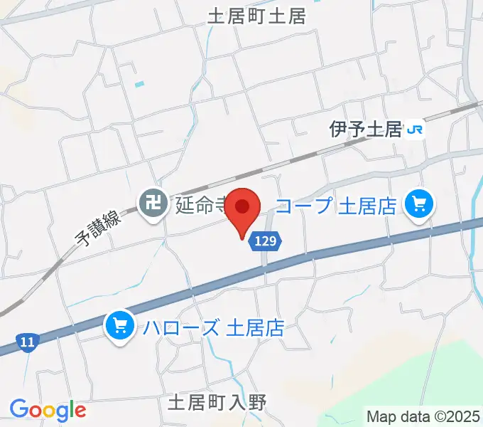 土居文化会館ユーホールの地図