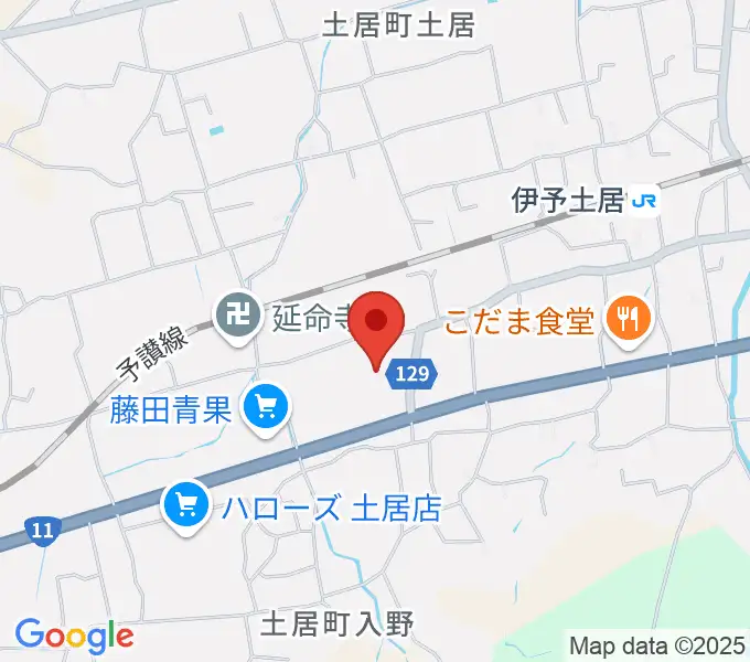 土居文化会館ユーホールの地図