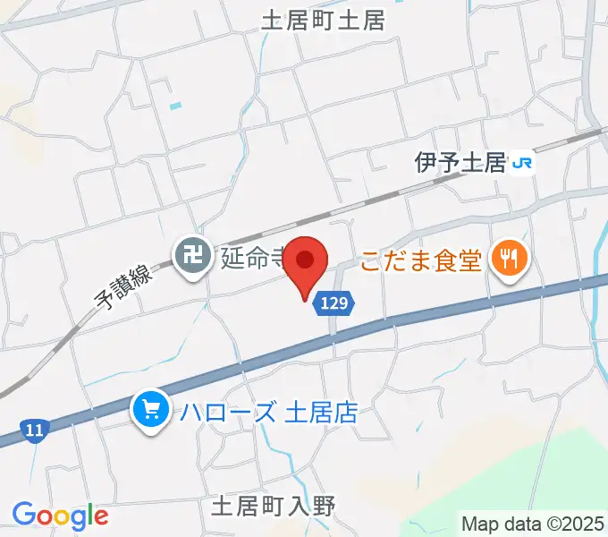 土居文化会館ユーホールの地図