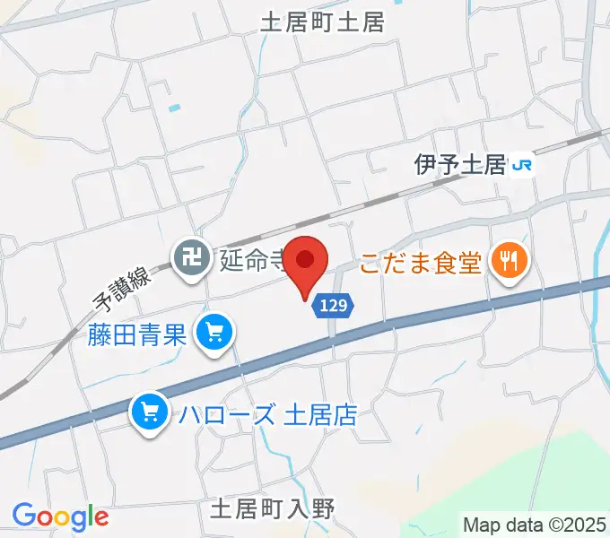 土居文化会館ユーホールの地図