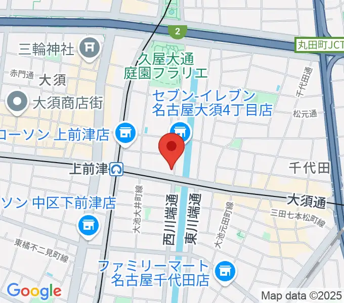 名古屋大須OYSの地図