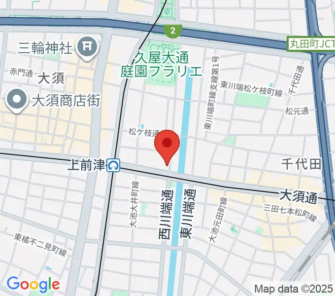 名古屋大須OYSの地図