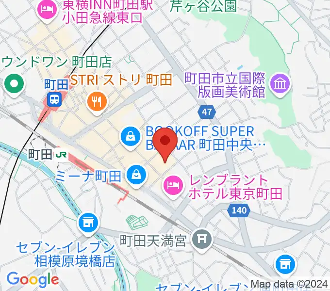 町田市民フォーラムの地図