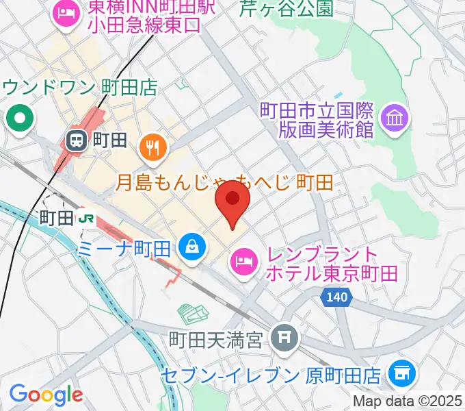 町田市民フォーラムの地図