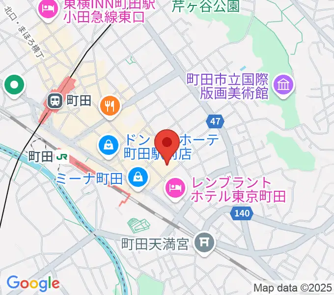 町田市民フォーラムの地図