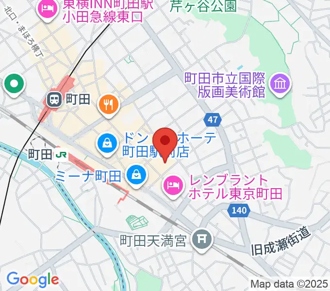 町田市民フォーラムの地図