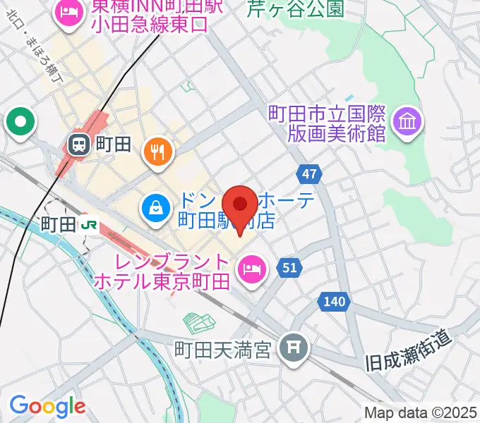 町田市民フォーラムの地図
