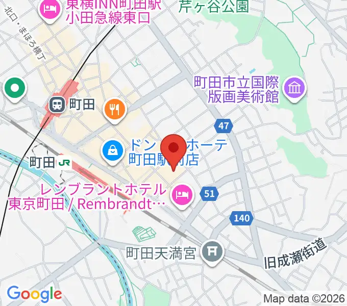 町田市民フォーラムの地図