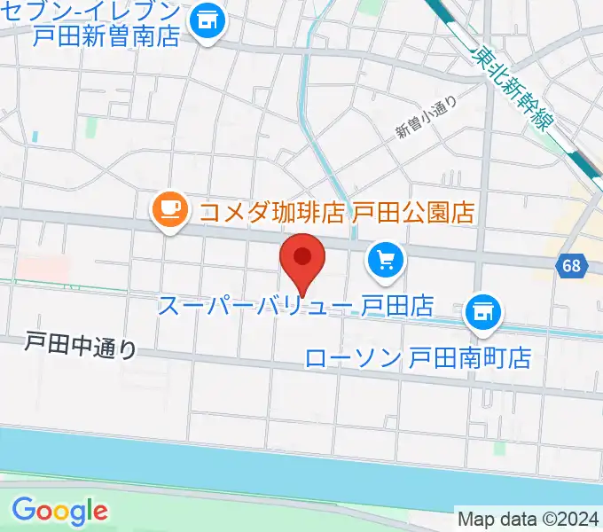 さくらパル 新曽南多世代交流館の地図