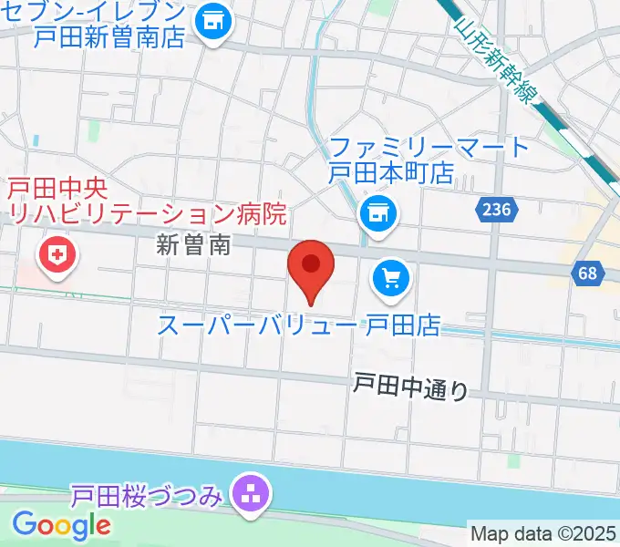 さくらパル 新曽南多世代交流館の地図
