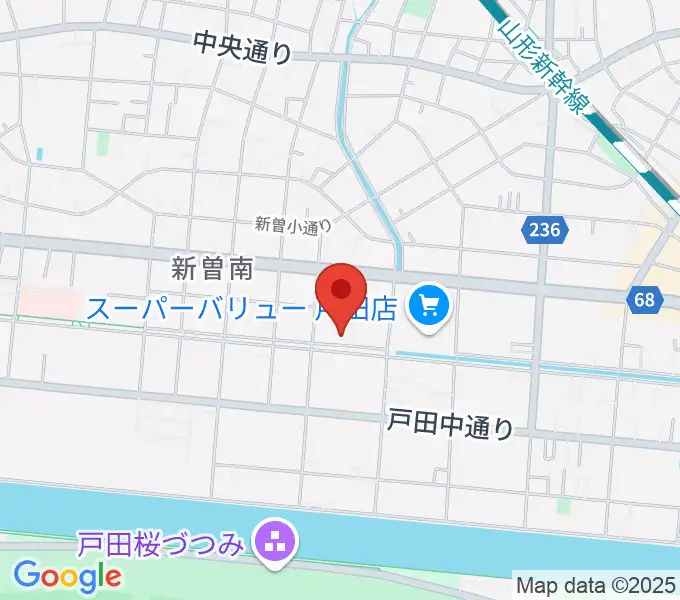 さくらパル 新曽南多世代交流館の地図