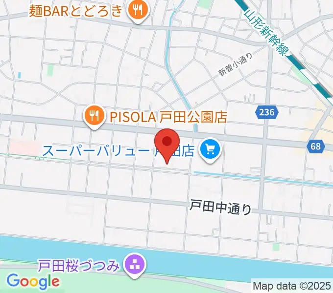 さくらパル 新曽南多世代交流館の地図