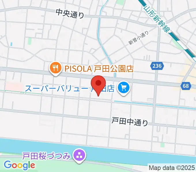 さくらパル 新曽南多世代交流館の地図