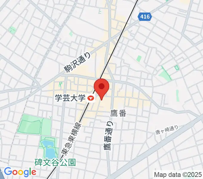 学芸大学チェロキーライブタバーンの地図