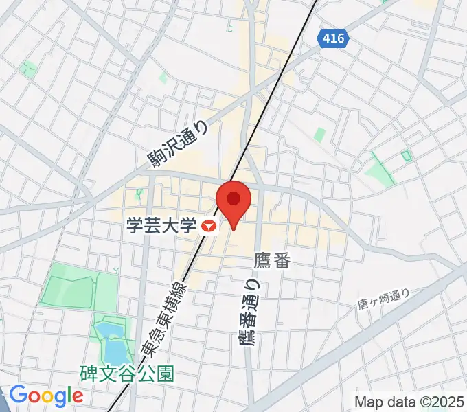 学芸大学チェロキーライブタバーンの地図