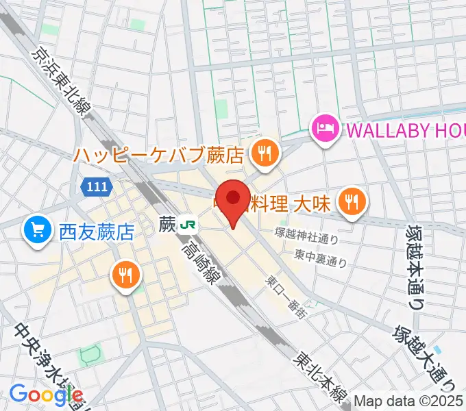 蕨OurDelightの地図