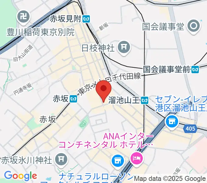 ヴァーチュオーゾ赤坂の地図