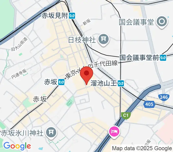 ヴァーチュオーゾ赤坂の地図