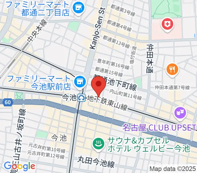 名古屋ボトムラインの地図