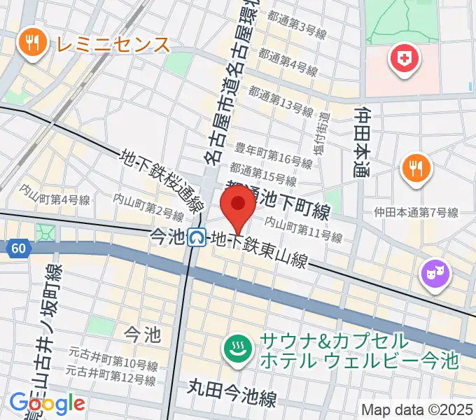 名古屋ボトムラインの地図