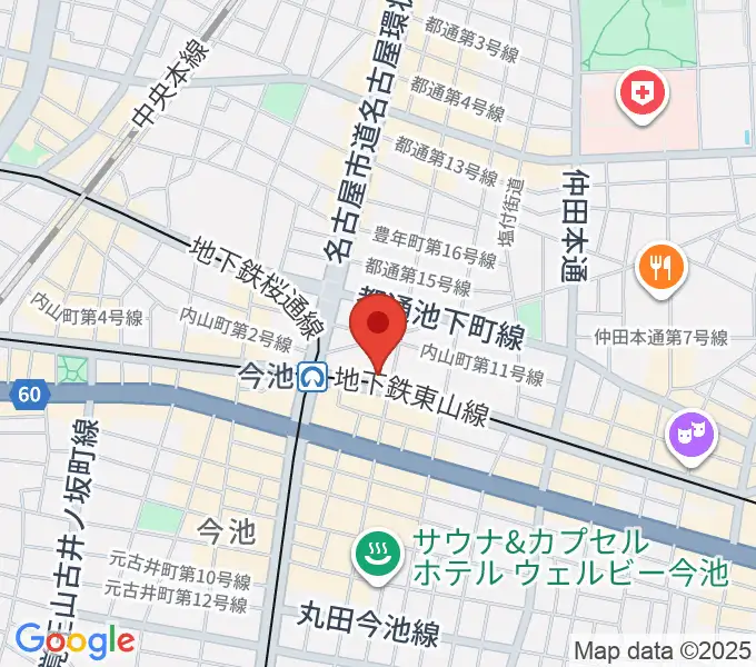 名古屋ボトムラインの地図