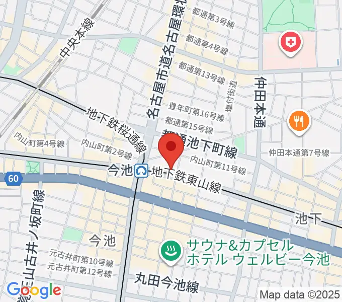 名古屋ボトムラインの地図